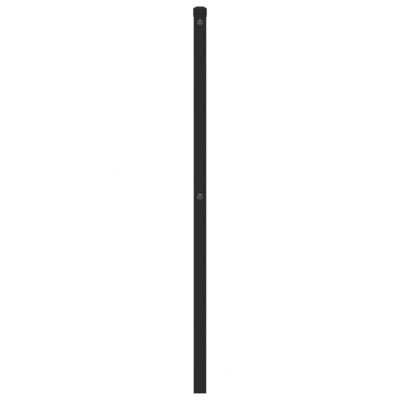 Metalowe wezgłowie, czarne, 75 cm