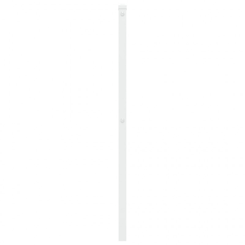 Metalowe wezgłowie, białe, 75 cm