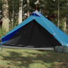 Namiot turystyczny, tipi, 1-os., niebieski, wodoszczelny