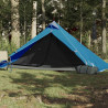 Namiot turystyczny, tipi, 1-os., niebieski, wodoszczelny