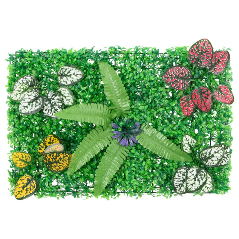   Maty ze sztucznymi roślinami, 6 szt., zielone, 40x60 cm