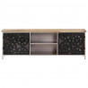 Szafka pod TV, 120x30x40 cm, surowe drewno mango