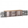 Szafka pod TV, 120x30x40 cm, surowe drewno mango
