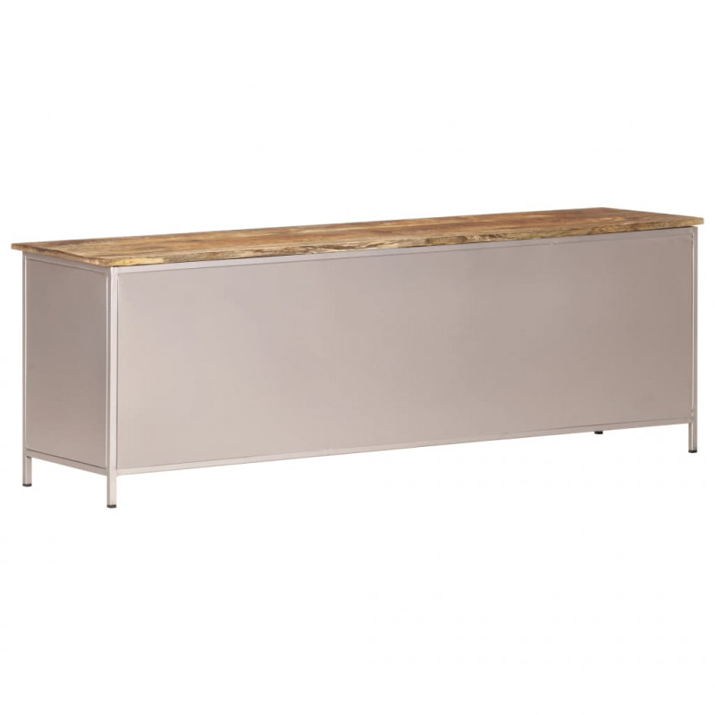 Szafka pod TV, 120x30x40 cm, surowe drewno mango