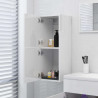Szafka łazienkowa, biała, wysoki połysk, 30x30x80 cm