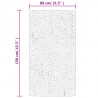 Dywan z długim włosiem PAMPLONA, kremowo-czarny, 80x150 cm