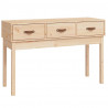 Stolik konsolowy, 114x40x75 cm, lite drewno sosnowe