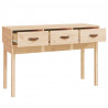 Stolik konsolowy, 114x40x75 cm, lite drewno sosnowe