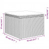 6-cz. zestaw mebli ogrodowych z poduszkami, beżowy, polirattan