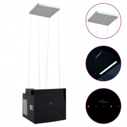 Okap wyspowy z panelem dotykowym LCD, szkło hartowane