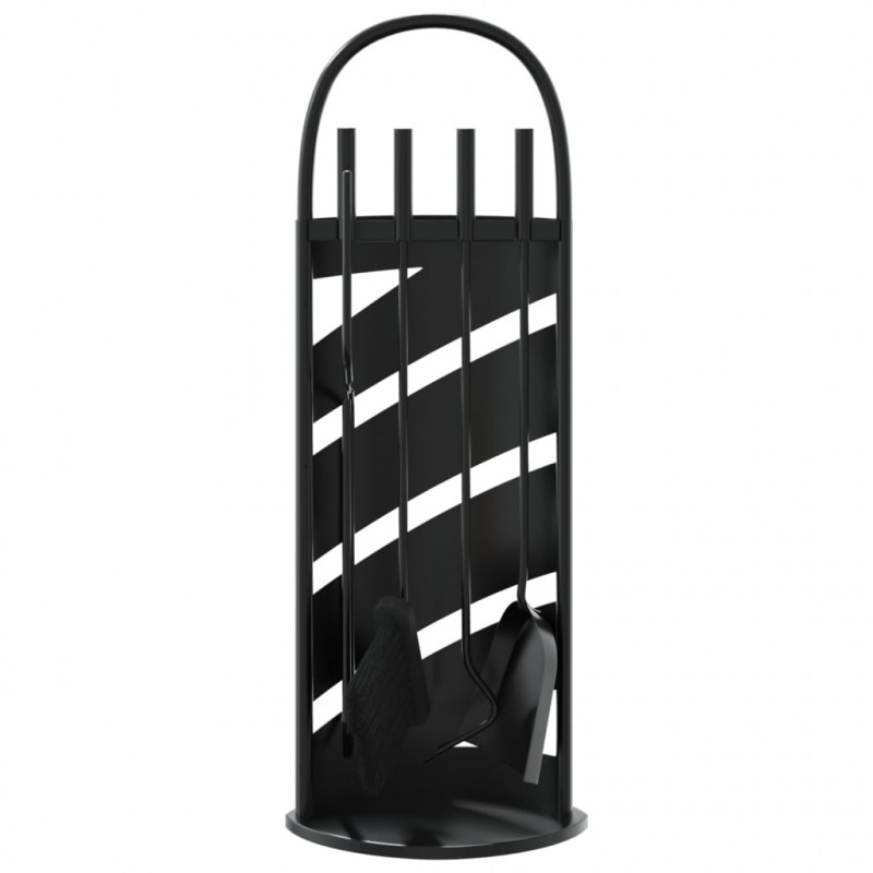 5-częściowy zestaw akcesoriów do kominka, 23x15x66 cm, stal