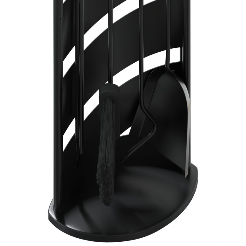 5-częściowy zestaw akcesoriów do kominka, 23x15x66 cm, stal