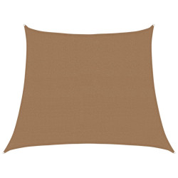 Żagiel przeciwsłoneczny, 160 g/m², taupe, 3/4x3 m, HDPE