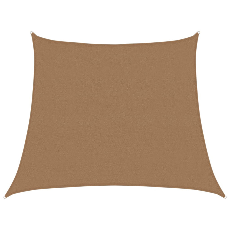 Żagiel przeciwsłoneczny, 160 g/m², taupe, 3/4x3 m, HDPE
