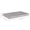 Półki ścienne, 4 szt., szarość betonu, 50x23x3,8 cm, MDF