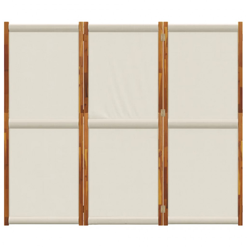 Parawan 3-panelowy, jasnoszary, 210x180 cm