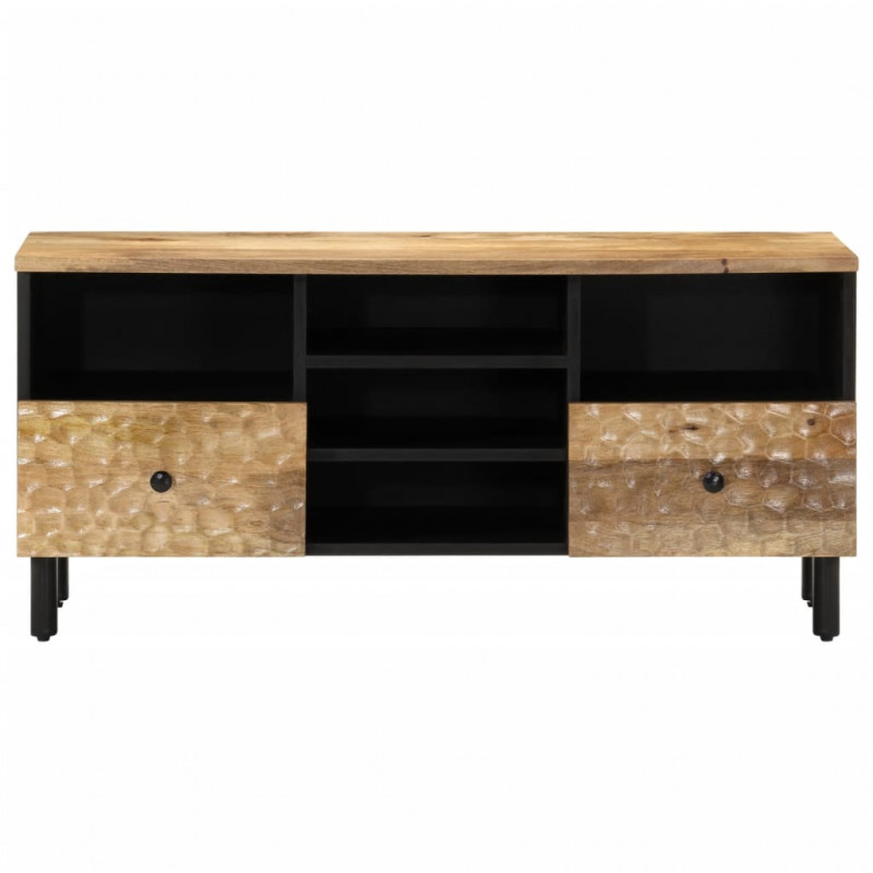 Szafka pod telewizor, 100x33x46 cm, lite drewno mango