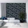 Noordwand Tapeta Zero Exotic Animals, niebieska
