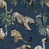 Noordwand Tapeta Zero Exotic Animals, niebieska