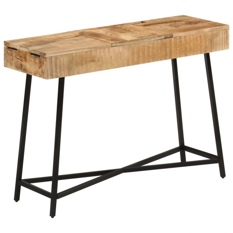 Toaletka, 105x35x75 cm, surowe drewno mango i żelazo