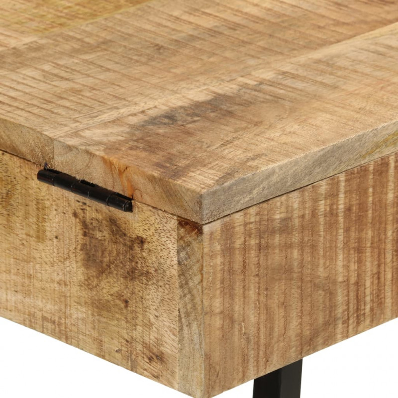 Toaletka, 105x35x75 cm, surowe drewno mango i żelazo
