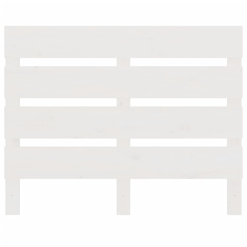 Wezgłowie łóżka, białe, 75x3x80 cm, lite drewno sosnowe