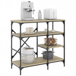 Regał kuchenny, dąb sonoma, 90x40x84 cm