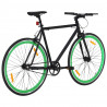 Rower single speed, czarno-zielony, 700c, 51 cm
