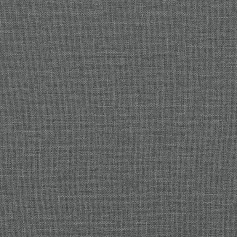 Rama łóżka bez materaca, ciemnoszara, 180x200 cm, obita tkaniną