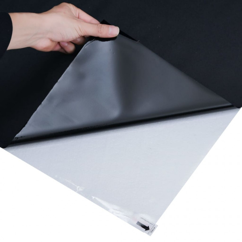 Folia okienna statyczna, matowa, czarna, 60x2000 cm, PVC