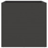Donice, 2 szt., czarne, 42x40x39 cm, stal