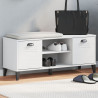Ławka na buty VIKEN biała 106x35x45 cm, materiał drewnopochodny