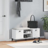 Ławka na buty VIKEN biała 106x35x45 cm, materiał drewnopochodny