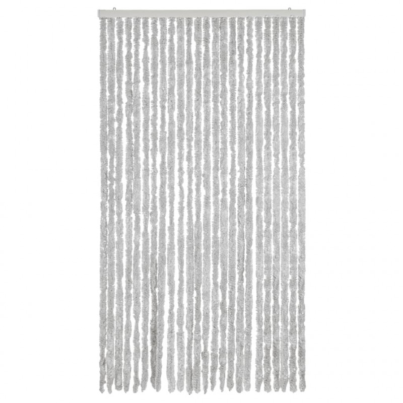 Zasłona przeciwko owadom, szara, 100x220 cm, szenil