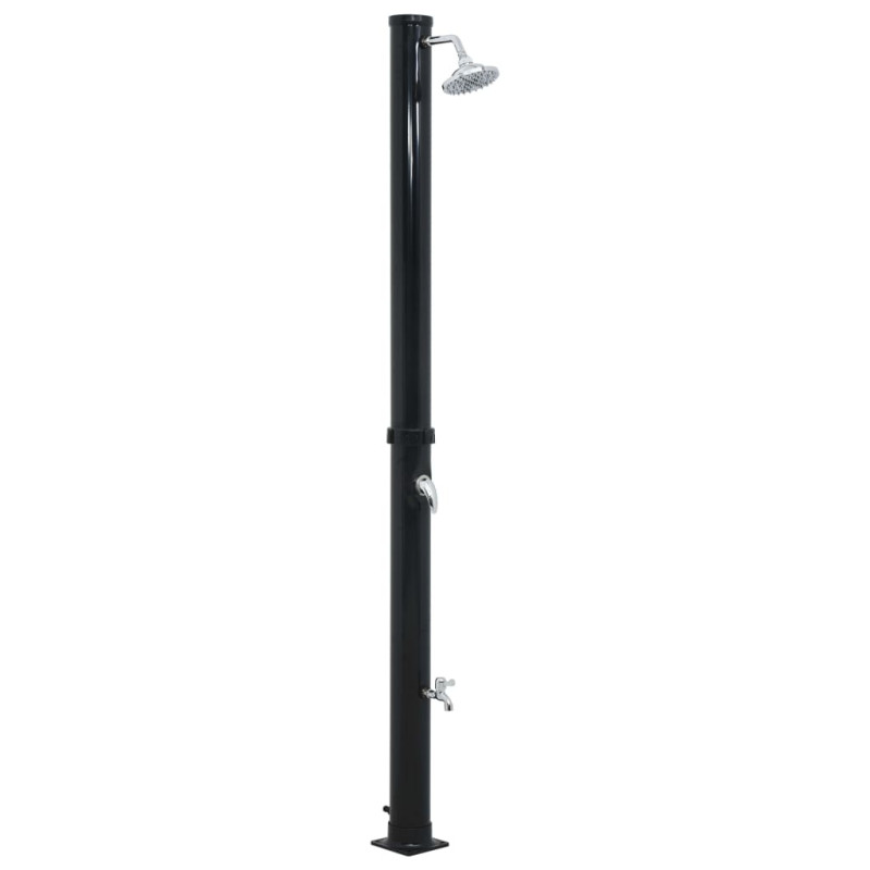 Prysznic solarny, czarny, 220 cm, 20 L