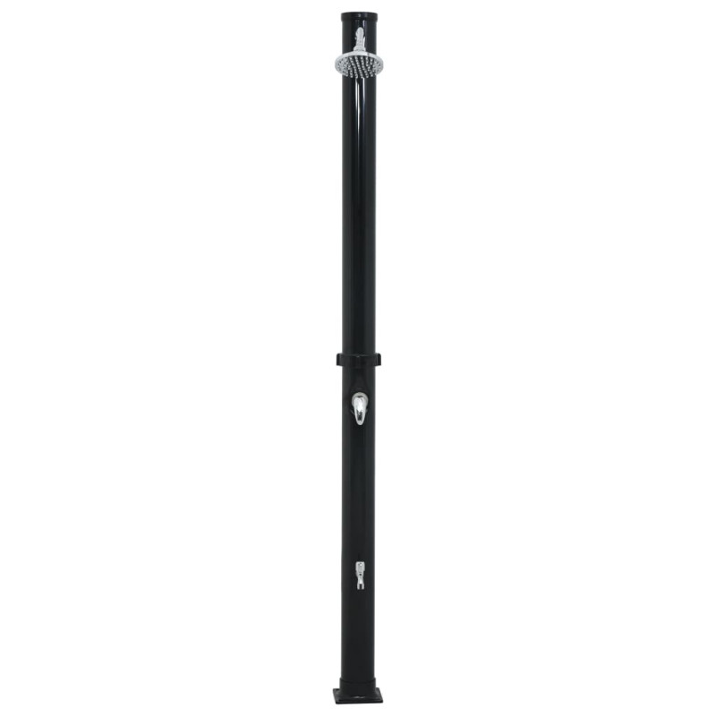 Prysznic solarny, czarny, 220 cm, 20 L
