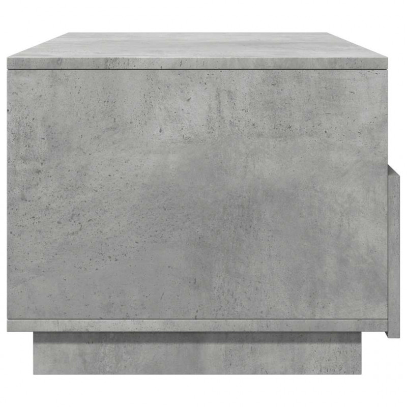 Stolik kawowy z oświetleniem LED, szarość betonu, 90x49x40 cm