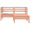 Ogrodowa sofa 2-osobowa z podnóżkiem, lite drewno daglezjowe