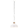 Industrialna lampa wisząca, 58 cm, biała, E27