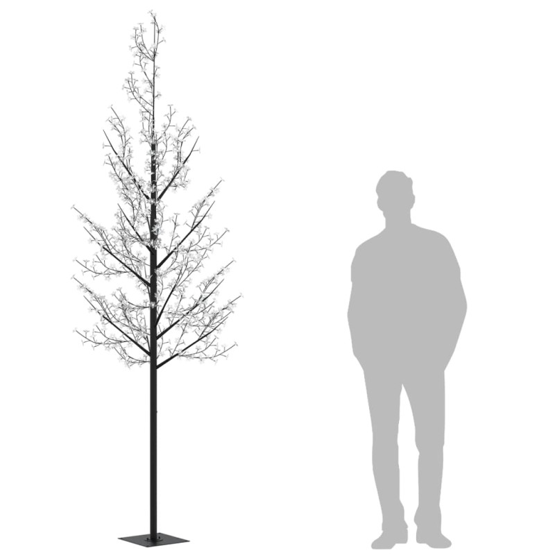Drzewko świąteczne, 600 kolorowych LED, kwiat wiśni, 300 cm