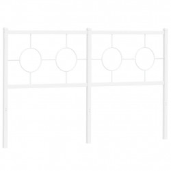 Metalowe wezgłowie, białe, 140 cm