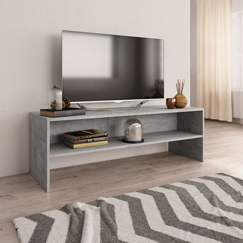 Szafka pod TV, betonowy szary, 120x40x40 cm