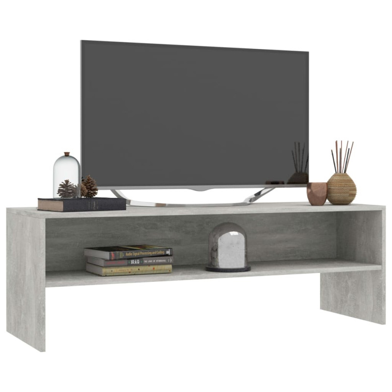 Szafka pod TV, betonowy szary, 120x40x40 cm