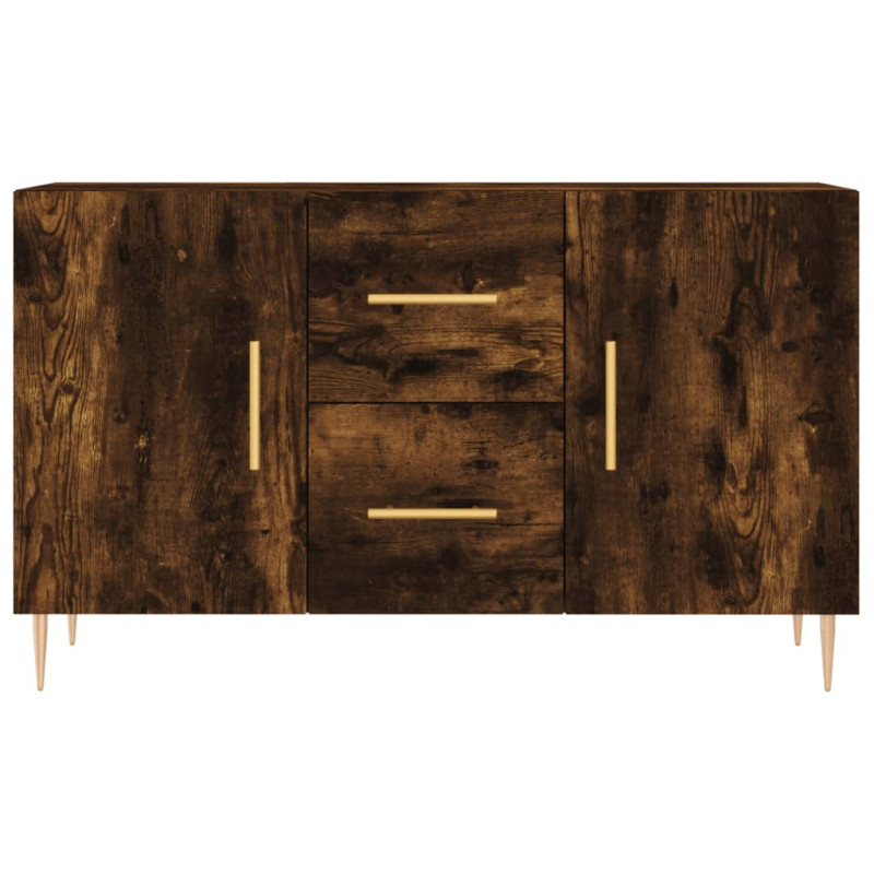 Komoda, przydymiony dąb, 100x36x60 cm, materiał drewnopochodny
