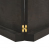 Blat, ciemnobrązowy 200x50x(2-6)cm drewno z naturalną krawędzią
