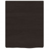 Półka, ciemnobrązowa, 40x50x(2-6) cm, wykończone drewno dębowe