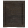 Półka, ciemnobrązowa, 40x50x(2-6) cm, wykończone drewno dębowe