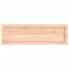 Półka, 100x30x(2-6) cm, surowe lite drewno dębowe