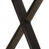 Ławka z naturalną krawędzią drewna, 105 cm, lite drewno mango
