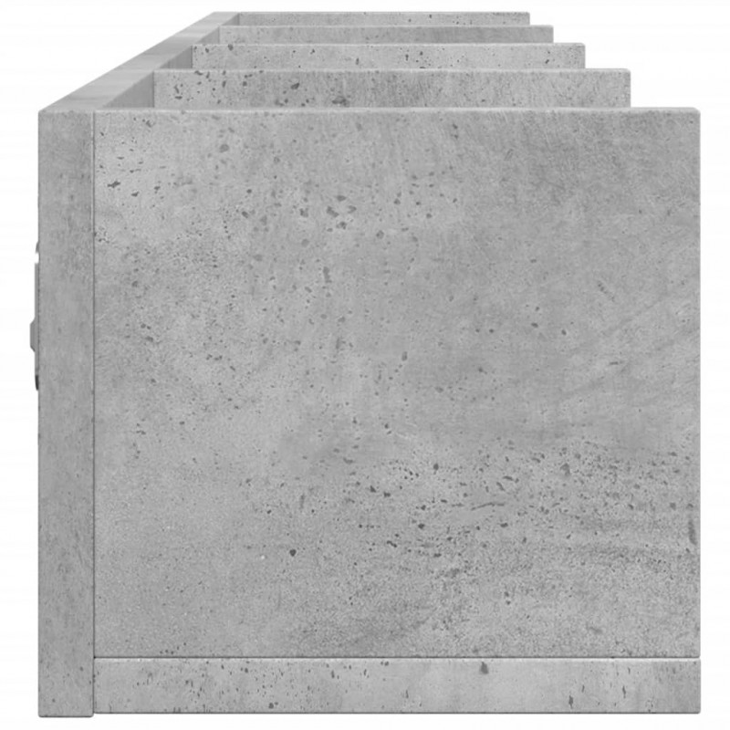 Szafka wisząca, szarość betonu, 99x18x16,5 cm